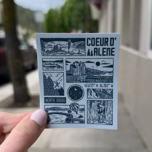 Scenes of Coeur d'Alene Sticker