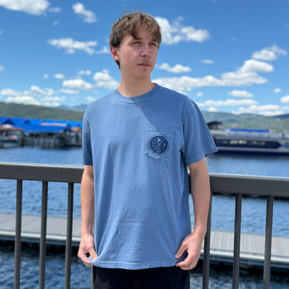 Scenes Of Coeur d'Alene Blue Jean Pocket Tee
