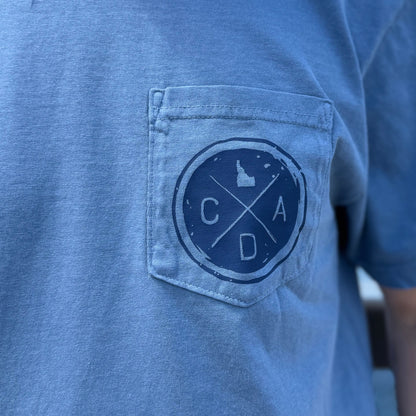 Scenes Of Coeur d'Alene Blue Jean Pocket Tee