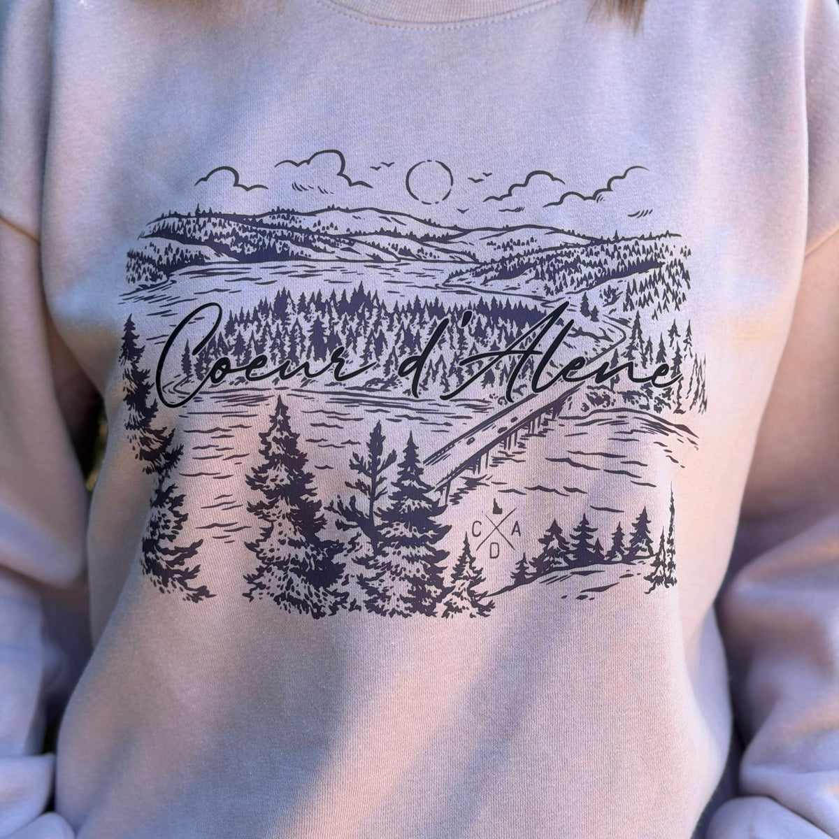 Coeur d'Alene Blue Creek Bay Women's Sweatshirt