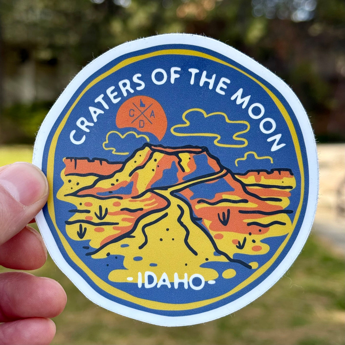 Craters Of The Moon Lava Landscape Sticker