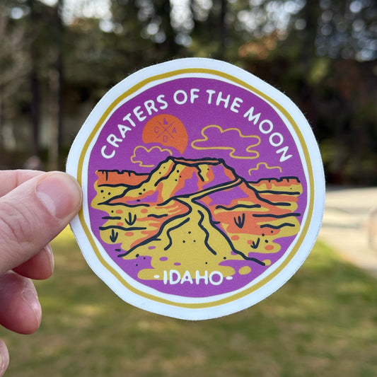 Craters Of The Moon Lava Landscape Sticker