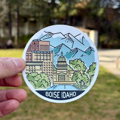 Boise Idaho Capital View Sticker