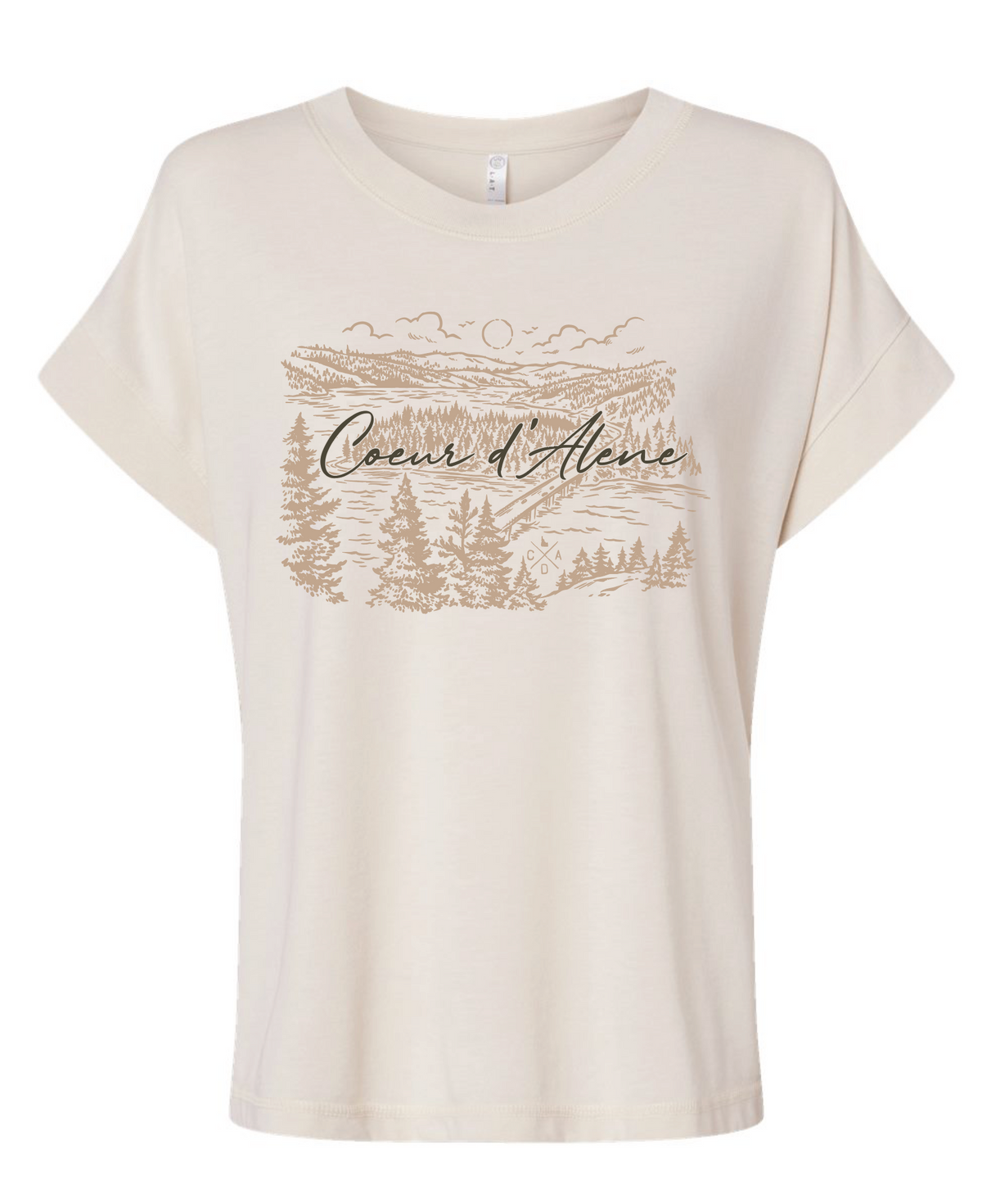 Coeur d'Alene Blue Creek Bay Women's Tee