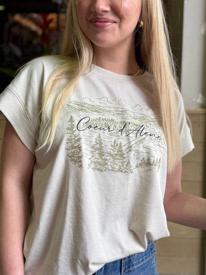 Coeur d'Alene Blue Creek Bay Women's Tee