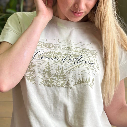 Coeur d'Alene Blue Creek Bay Women's Tee