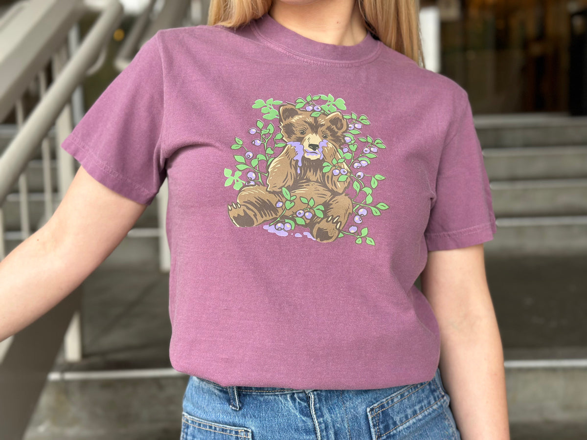 Huckleberry Cub Tee - Berry (100% Cotton)