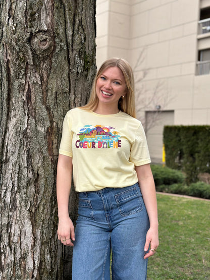 Whimsical Coeur d'Alene Tee
