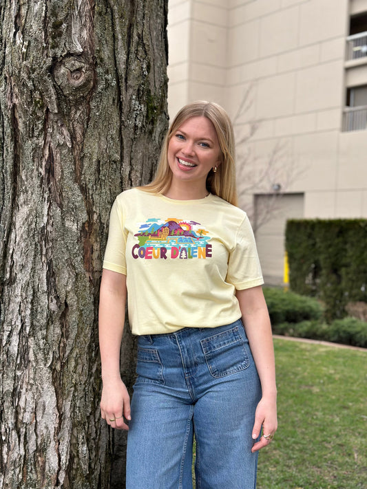 Whimsical Coeur d'Alene Tee