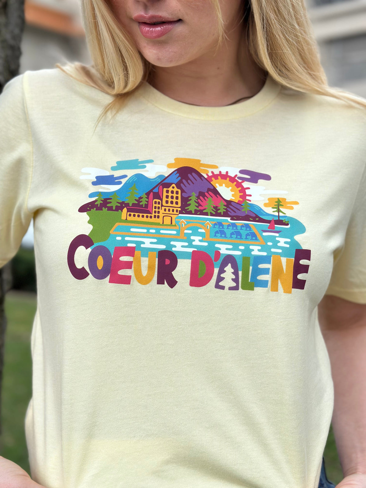 Whimsical Coeur d'Alene Tee