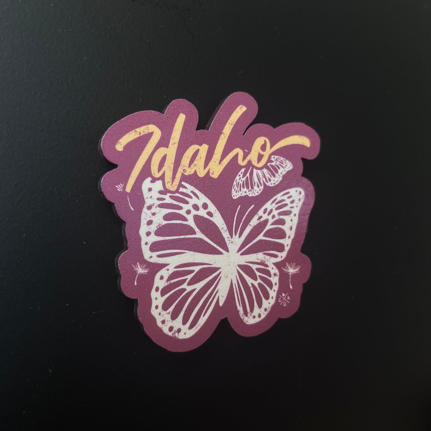 Idaho Monarch Butterfly Wooden Magnet