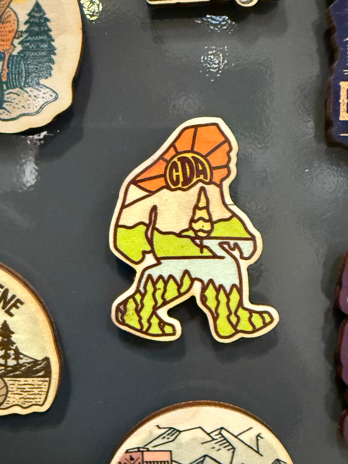 CDA Sasquatch - Wooden Magnet (Printed)