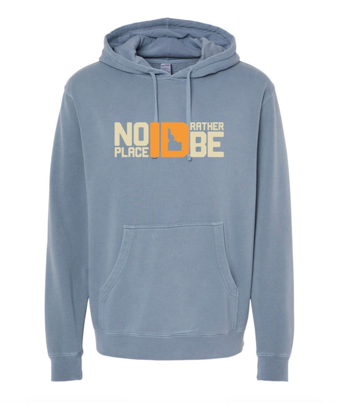 No Place ID Rather Be Hoodie - Slate Blue