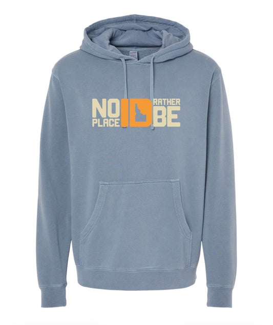 No Place ID Rather Be Hoodie - Slate Blue