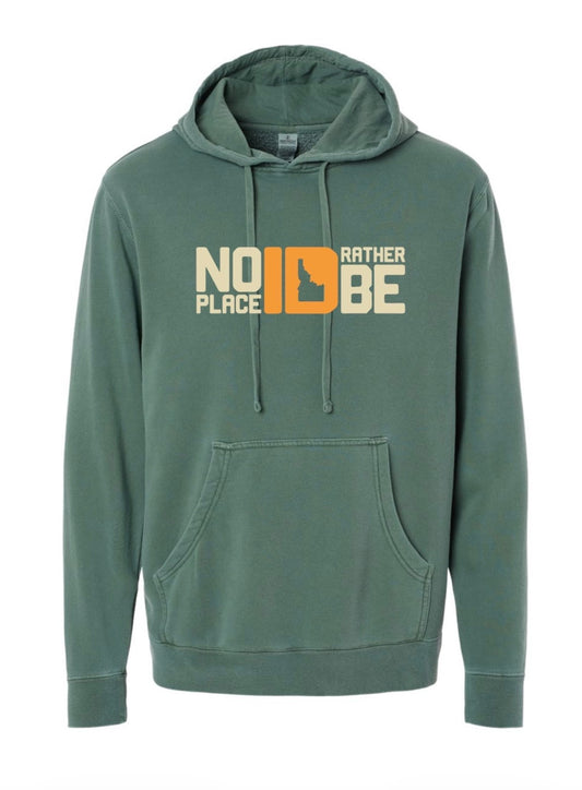 No Place ID Rather Be Hoodie - Alpine Green