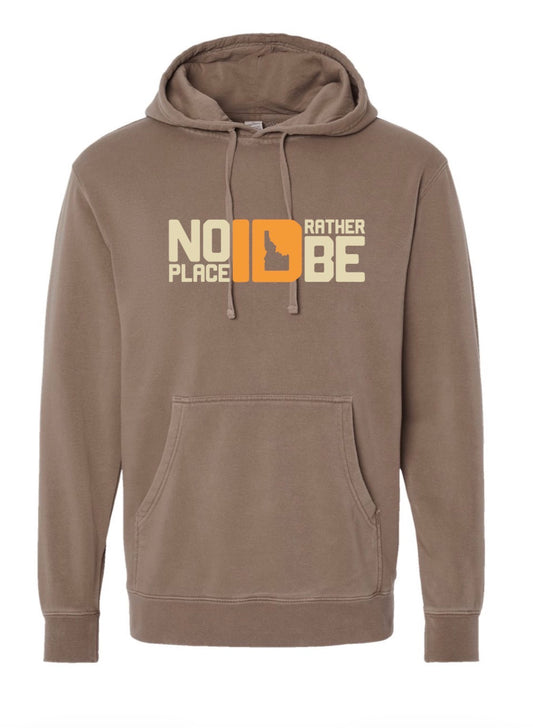 No Place ID Rather Be Hoodie - Clay
