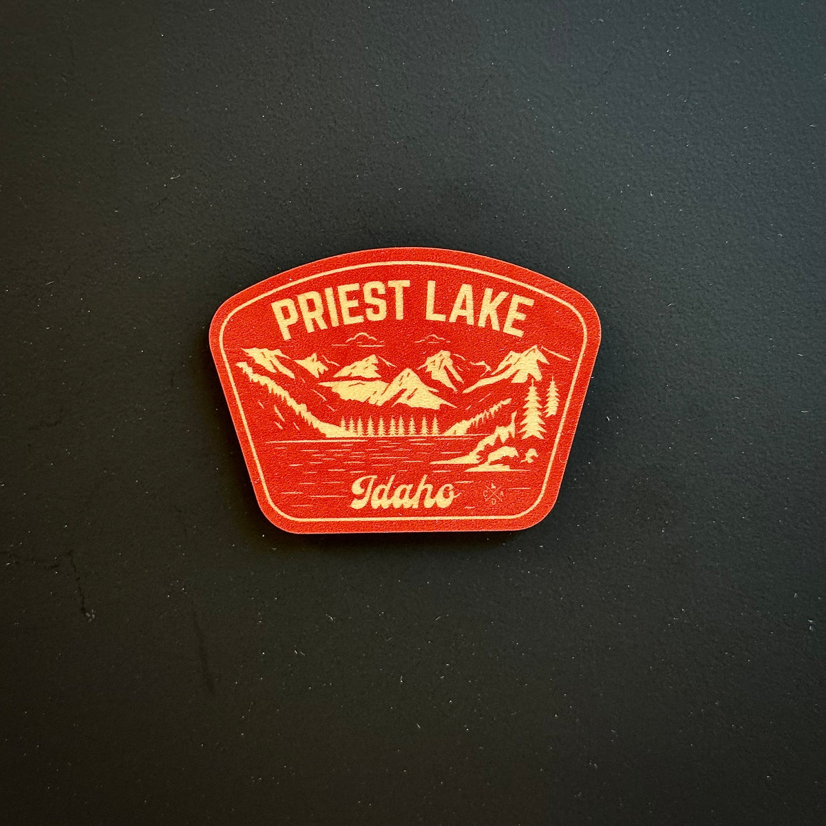 Classic Priest Lake Idaho Wooden Magnet (Printed)