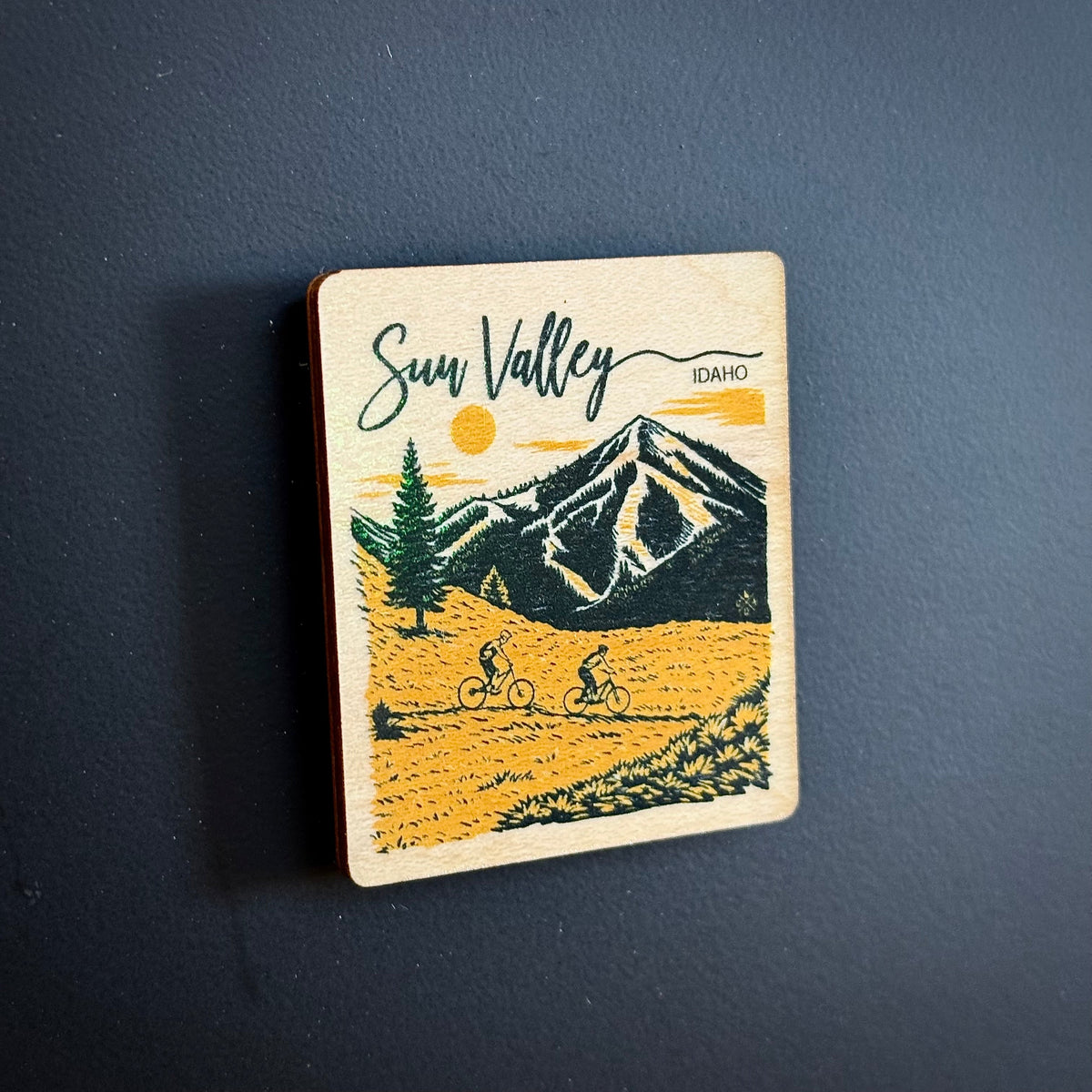 Sun Valley Idaho Portrait Wooden Magnet (Printed)