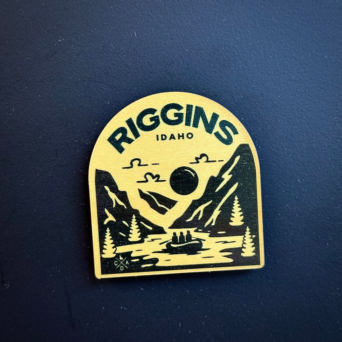 Raft Riggins Idaho Wooden Magnet (Printed)