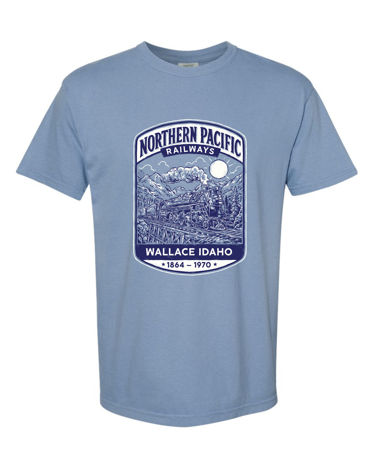 Northern Pacific Railway Steam Engine Tee