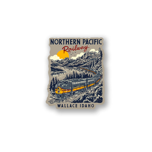 Northern Pacific Railway Wallace Idaho Sticker