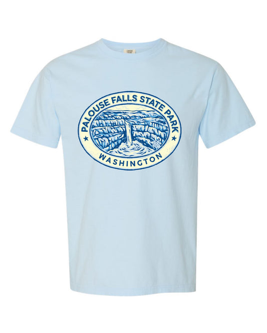 Palouse Falls Washington Chambray Tee
