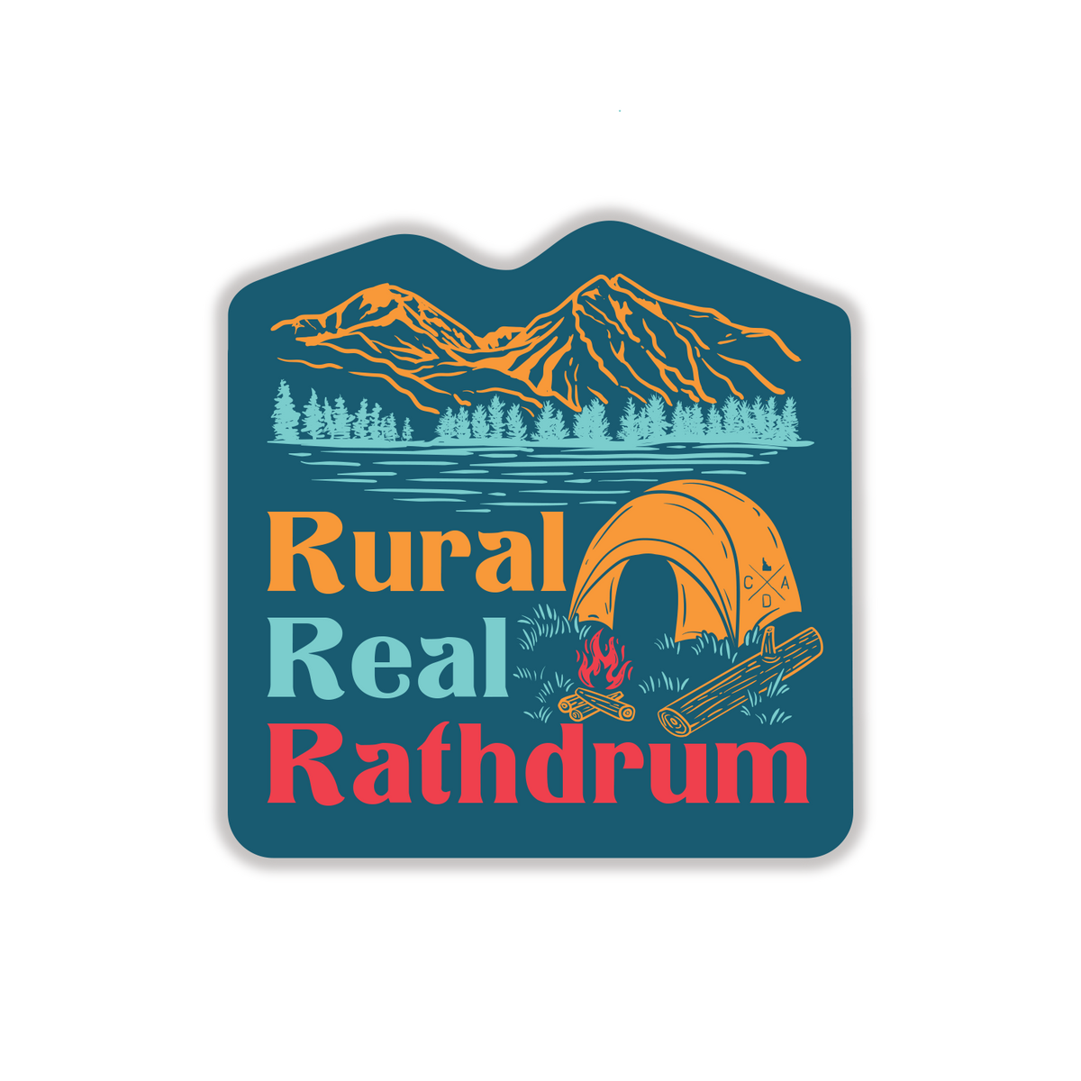 Rural Real Rathdrum Sticker