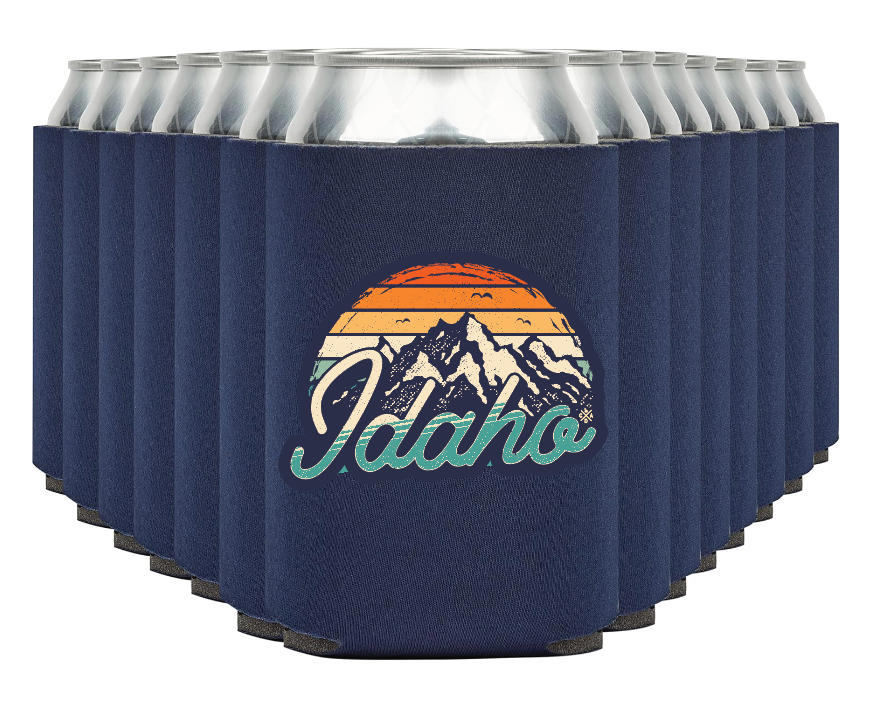 Idaho Mountains Coozie (Navy)