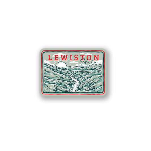 Snake River Sunrise Lewiston Idaho Sticker
