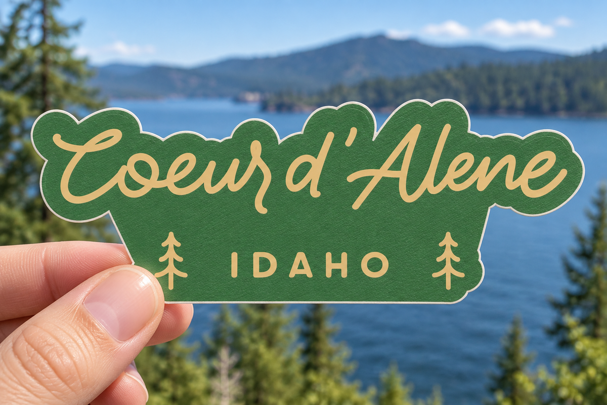 Coeur d'Alene Tourist 2.0 Sticker