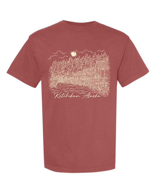 Ketchikan Alaska Waterfront Tee