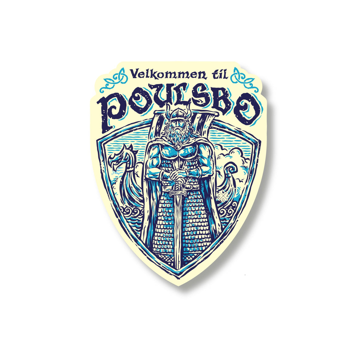 Velkommen Til Poulsbo Sticker