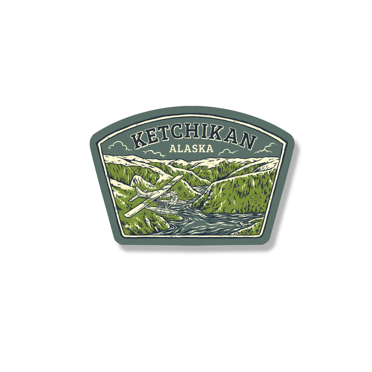 Ketchikan Alaska Seaplane Sticker