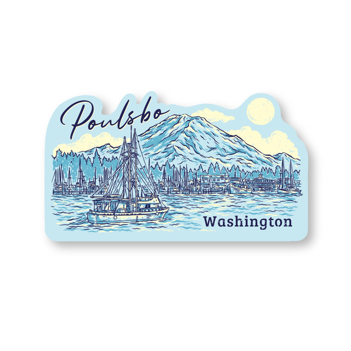 Poulsbo Marina Sticker