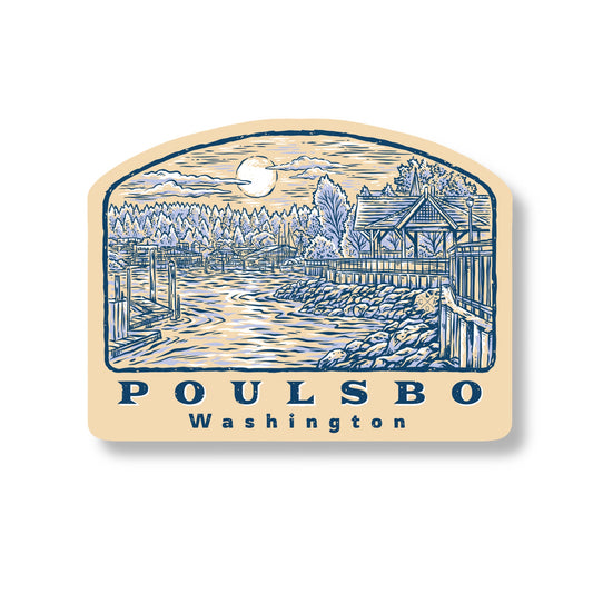 Poulsbo Liberty Bay Sticker