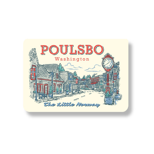 Poulsbo Little Norway Sticker